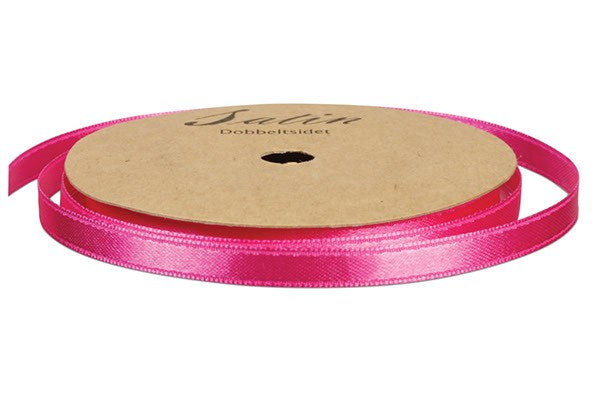 Satinbånd 6mm 10m pink